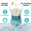 Sea Salt Scented Candles for Home-Jar candles 3.5 oz - Wooden Wick Candle-Candles Gift for Women -Aromatherapy candles