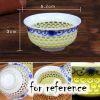 0.9 oz Handmade Chinese Kungfu Teacups Hollow Out Japanese Sake Cup Ceramic Mini Wine Cup, 2 Pcs
